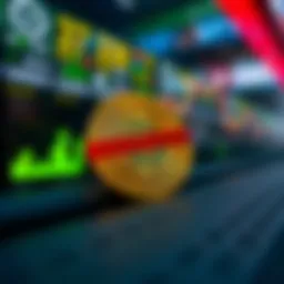 Visual representation of withdrawal restrictions on a cryptocurrency exchange