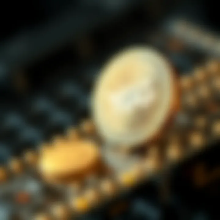 Visual depiction of blockchain technology supporting YGG coin